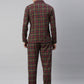 JOVEN MEN CHECKED PURE COTTON SLEEPSUIT