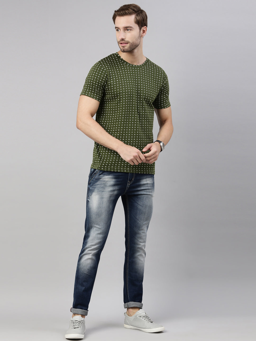 JOVEN MEN PRINTED T-SHIRT