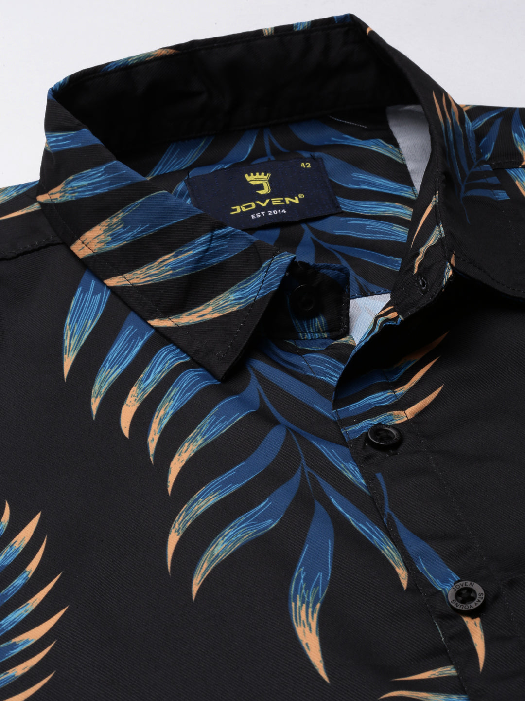 Joven Men's Black Printed Co-Ords Set