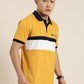 Men's Cut & Sew Colorblock Casual Polo Collar T-Shirt