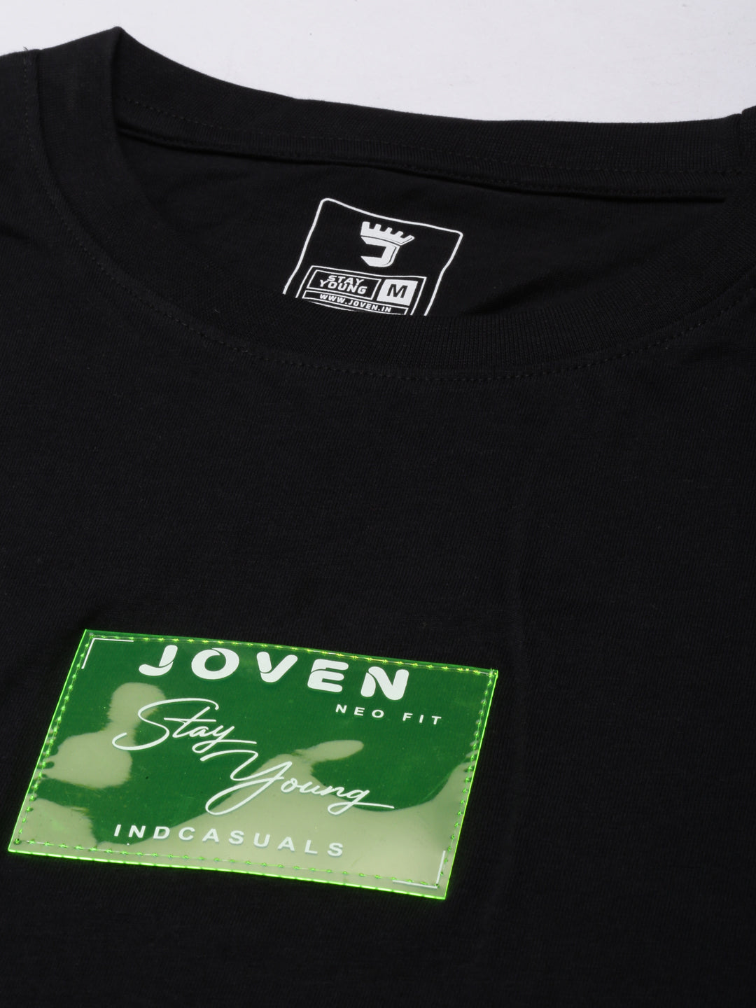 JOVEN Men Black Printed Co-Ords Set