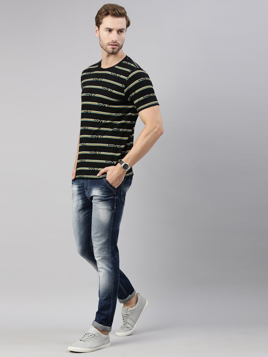 JOVEN MEN PRINTED T-SHIRT