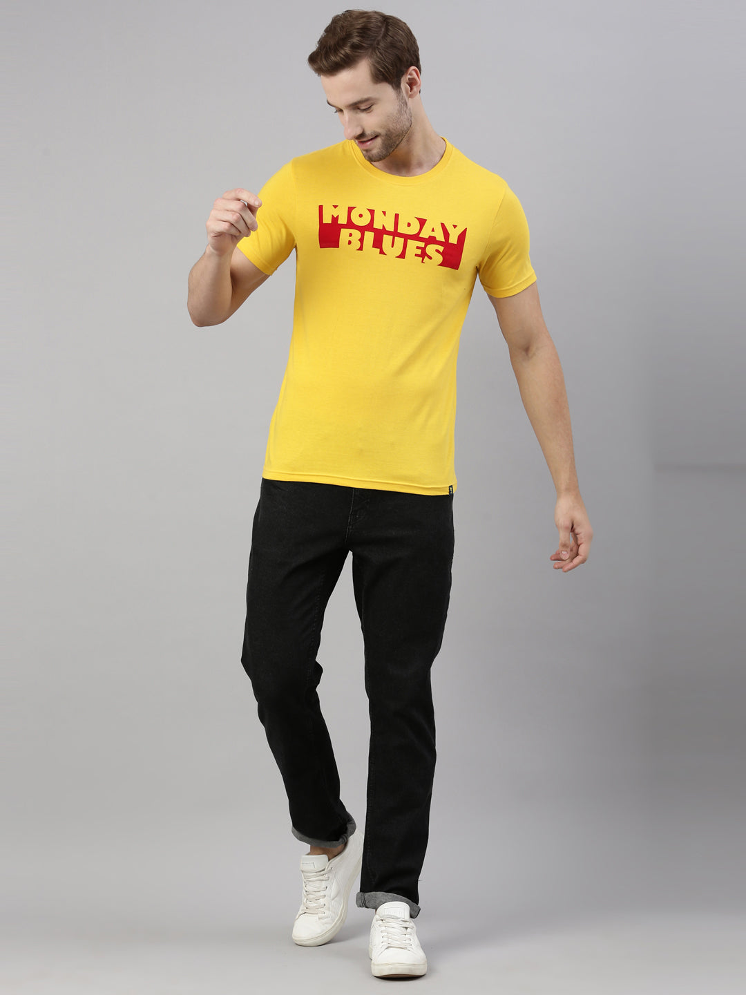 JOVEN MEN PRINTED T-SHIRT