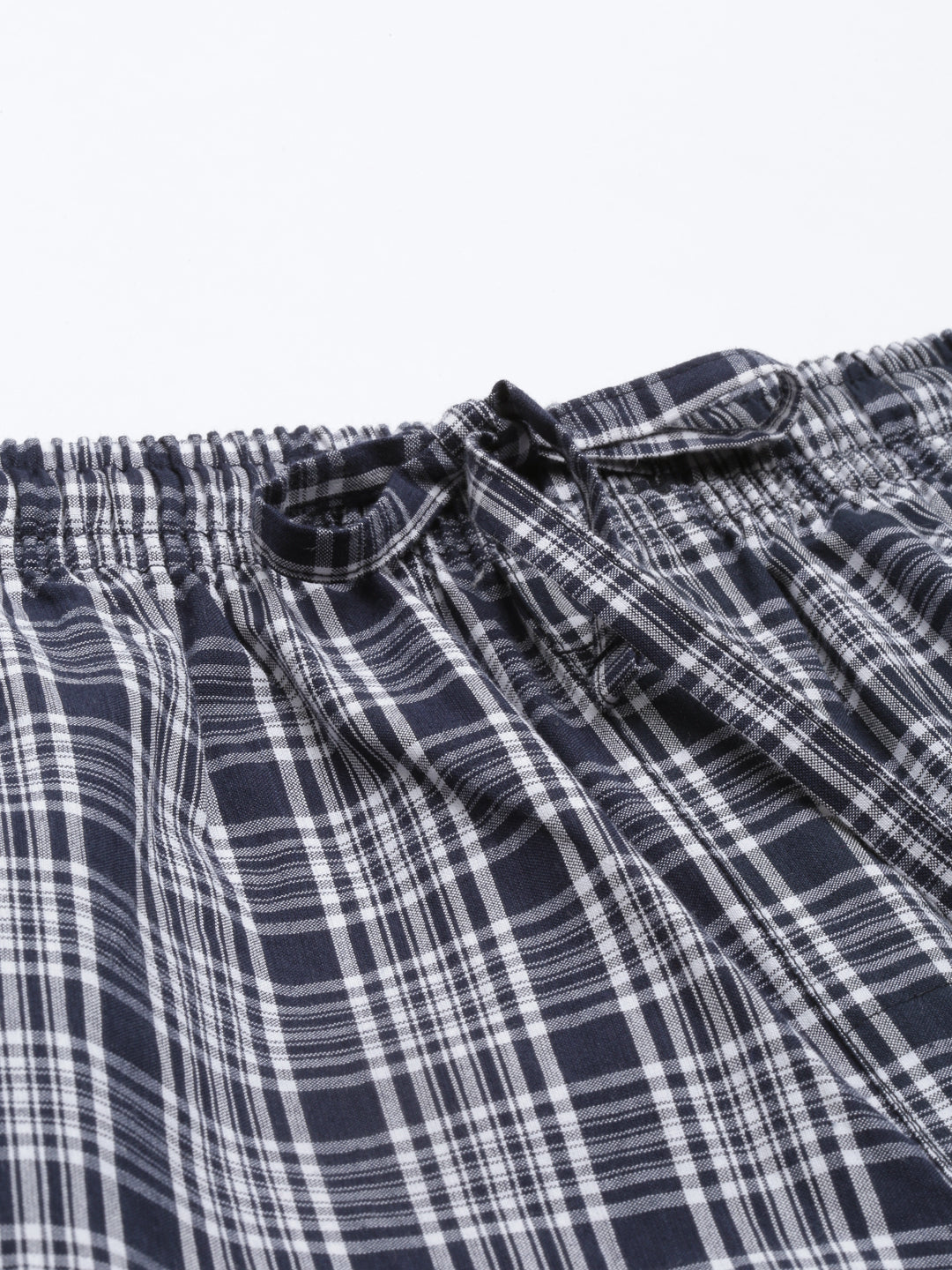 JOVEN MEN CHECKED PURE COTTON EASY SHORTS
