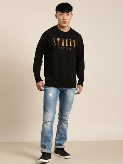 Men's Solid Round Neck Full Sleeve Sweatshirt