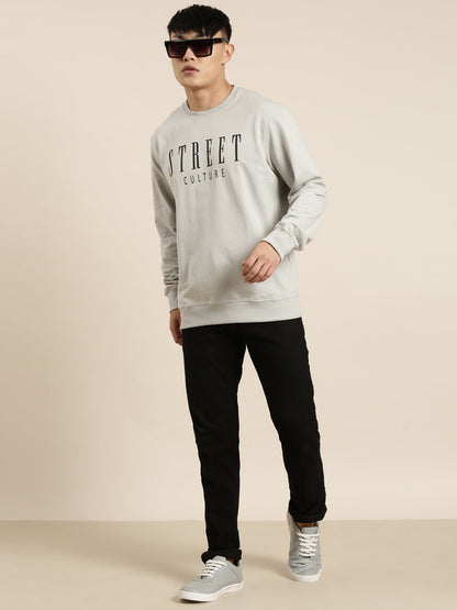 Men's Solid Round Neck Full Sleeve Sweatshirt