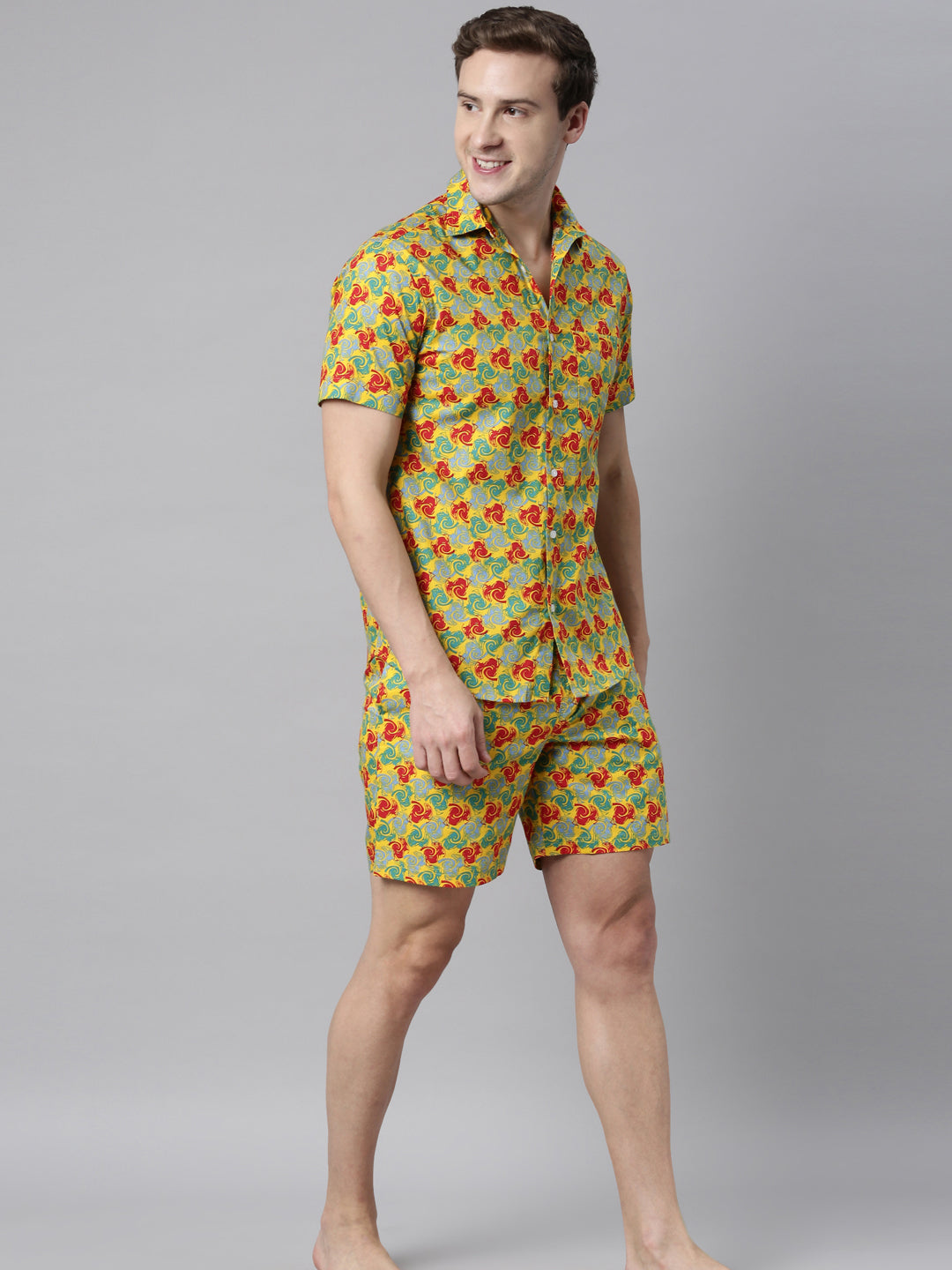 ABSTRACT PRINT JOVEN MEN CO-ORDINATED SET