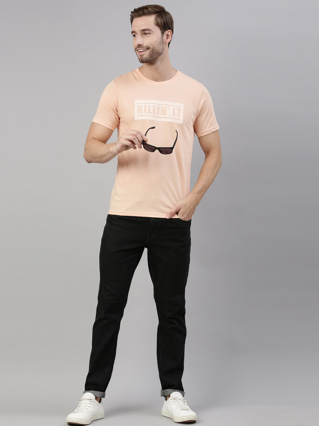 JOVEN MEN PRINTED T-SHIRT