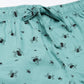 JOVEN Men Mint Green Printed Pyjama