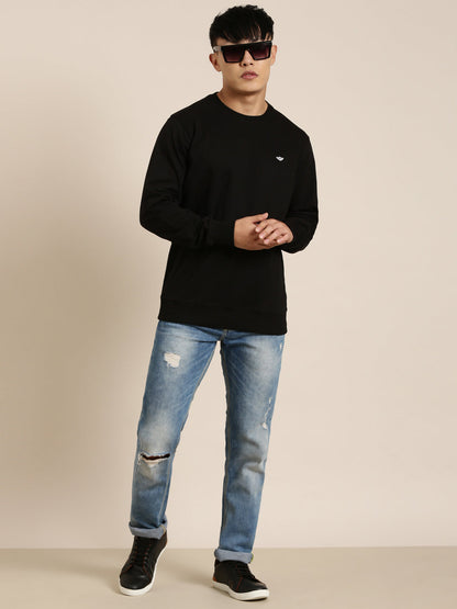 Men's Solid Round Neck Full Sleeve Sweatshirt