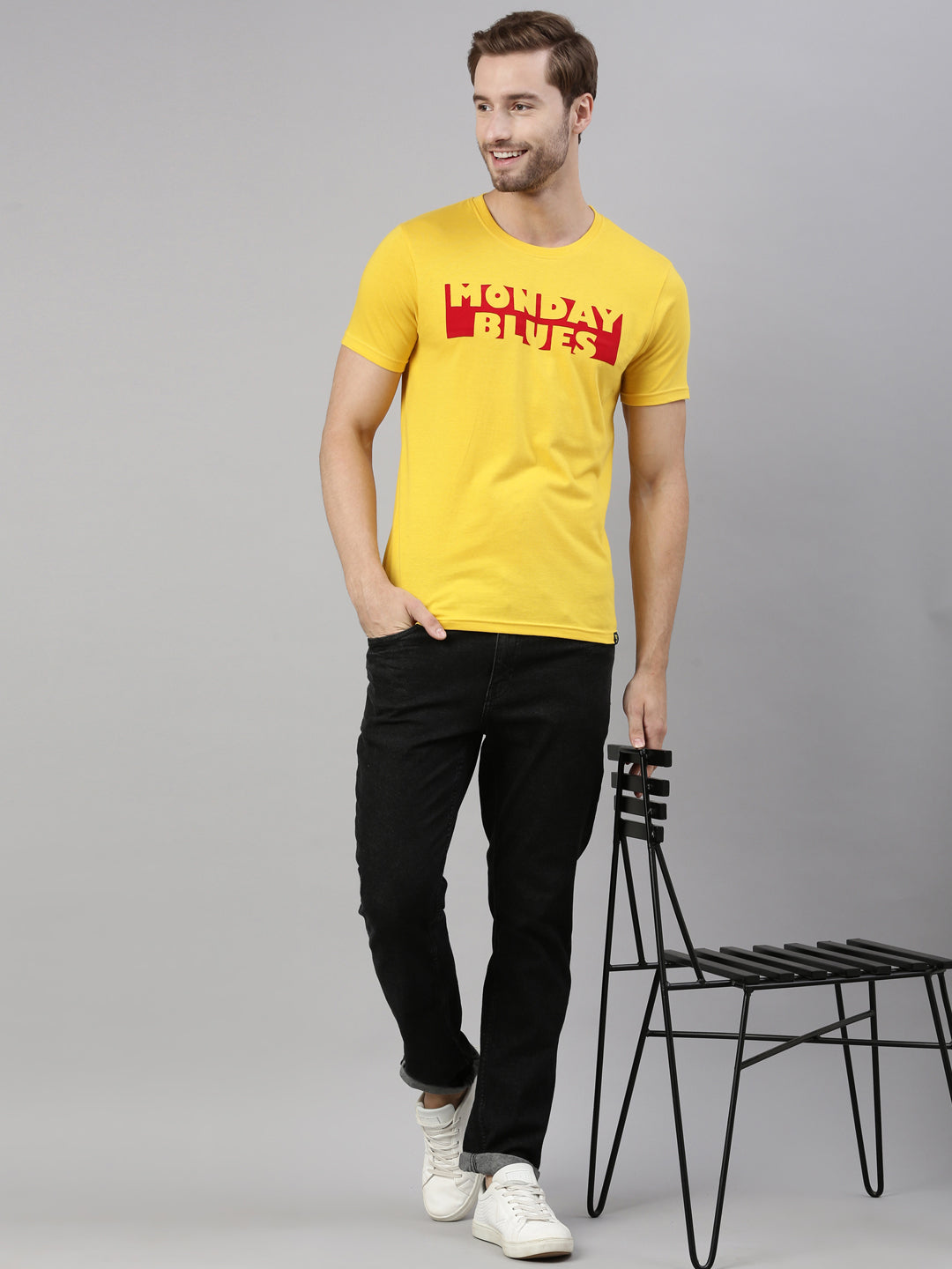 JOVEN MEN PRINTED T-SHIRT