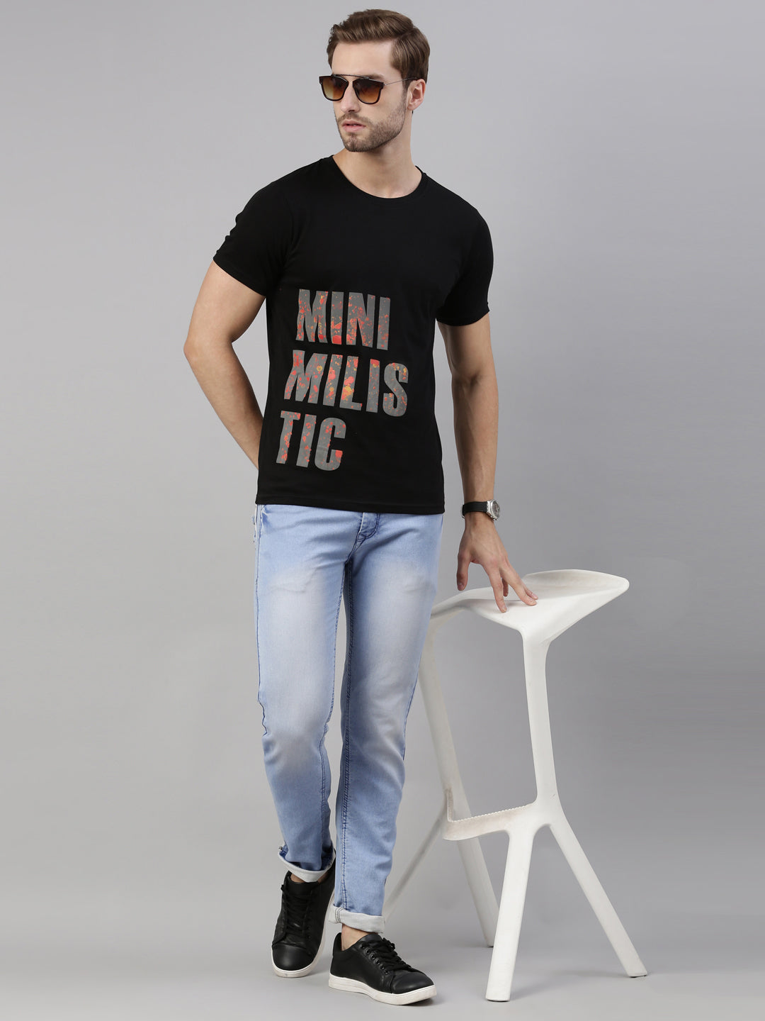JOVEN MEN PRINTED T-SHIRT