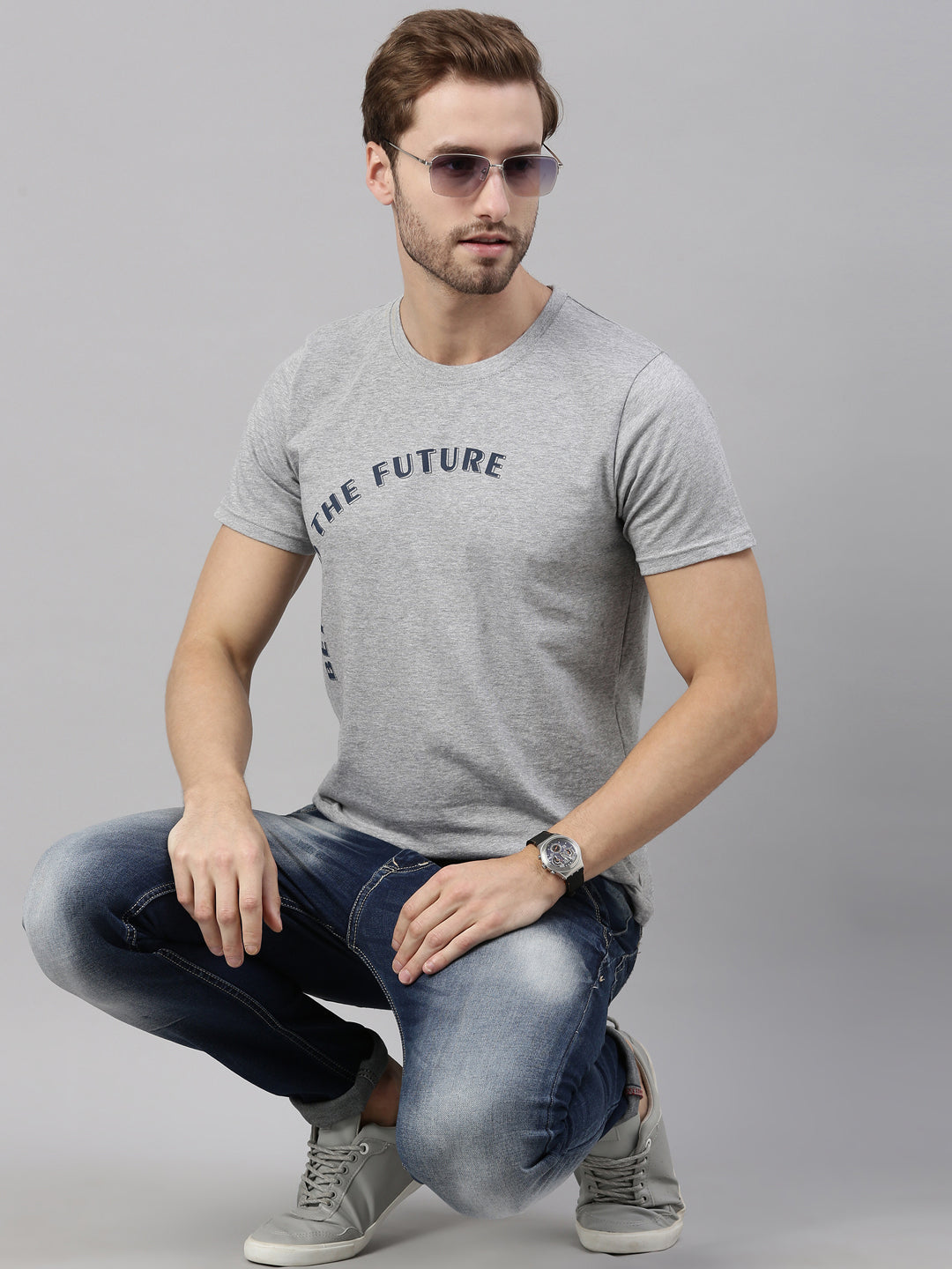 JOVEN MEN PRINTED T-SHIRT
