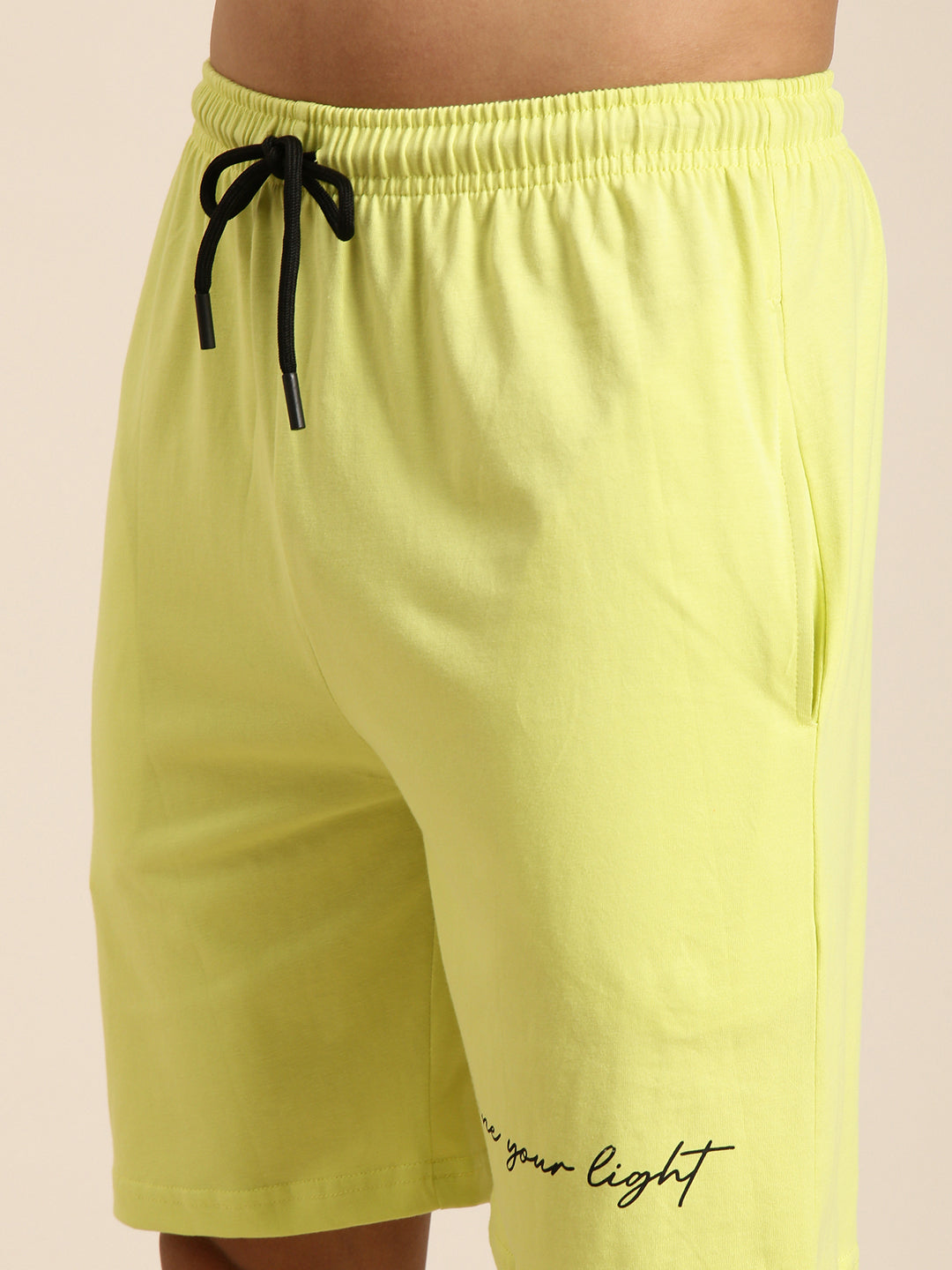 JOVEN Men Light Green Printed Co-Ords Set