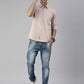 Men's Pink Solid Full Sleeve Slim Fit Casual Shirt