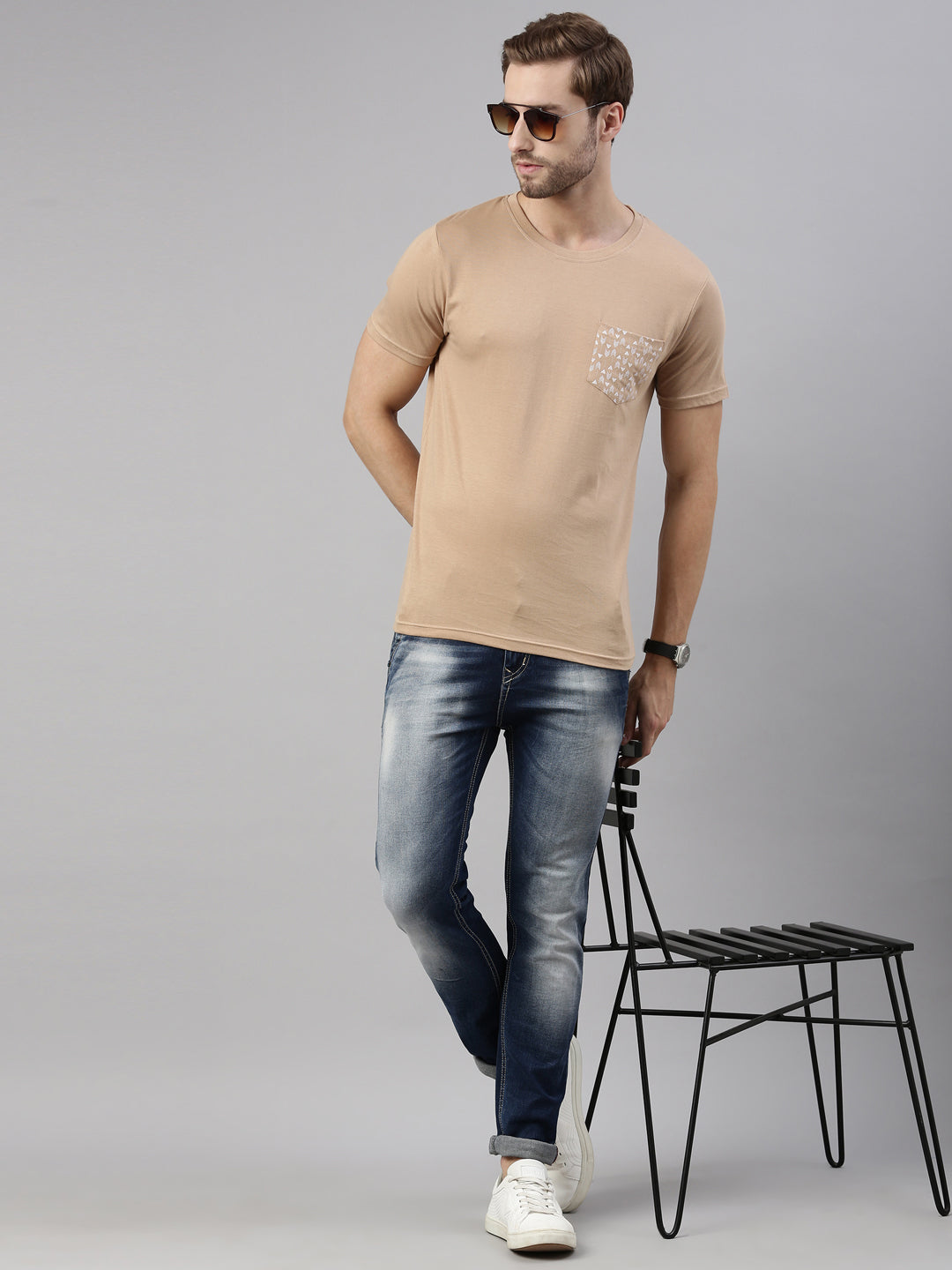 JOVEN MEN PRINTED T-SHIRT