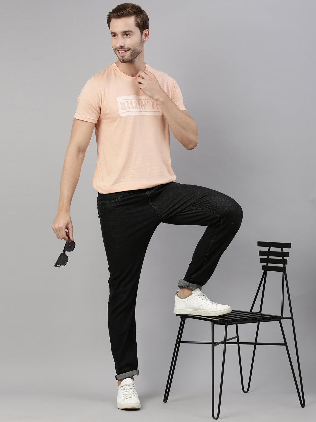 JOVEN MEN PRINTED T-SHIRT