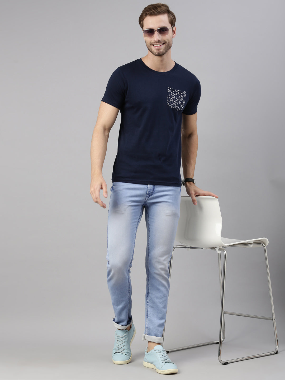 JOVEN MEN PRINTED T-SHIRT