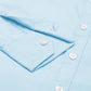 Men's Light Blue Solid Full Sleeve Slim Fit Casual Shirt