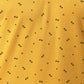 Men's Mustard Printed Polo Collar T-Shirt