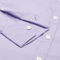 Men's Lavender Solid Full Sleeve Slim Fit Casual Shirt