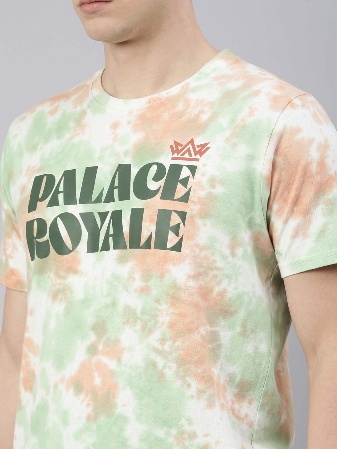JOVEN MENS TIE-DYE CO-ORDINATED SET(T-SHIRT AND SHORTS)