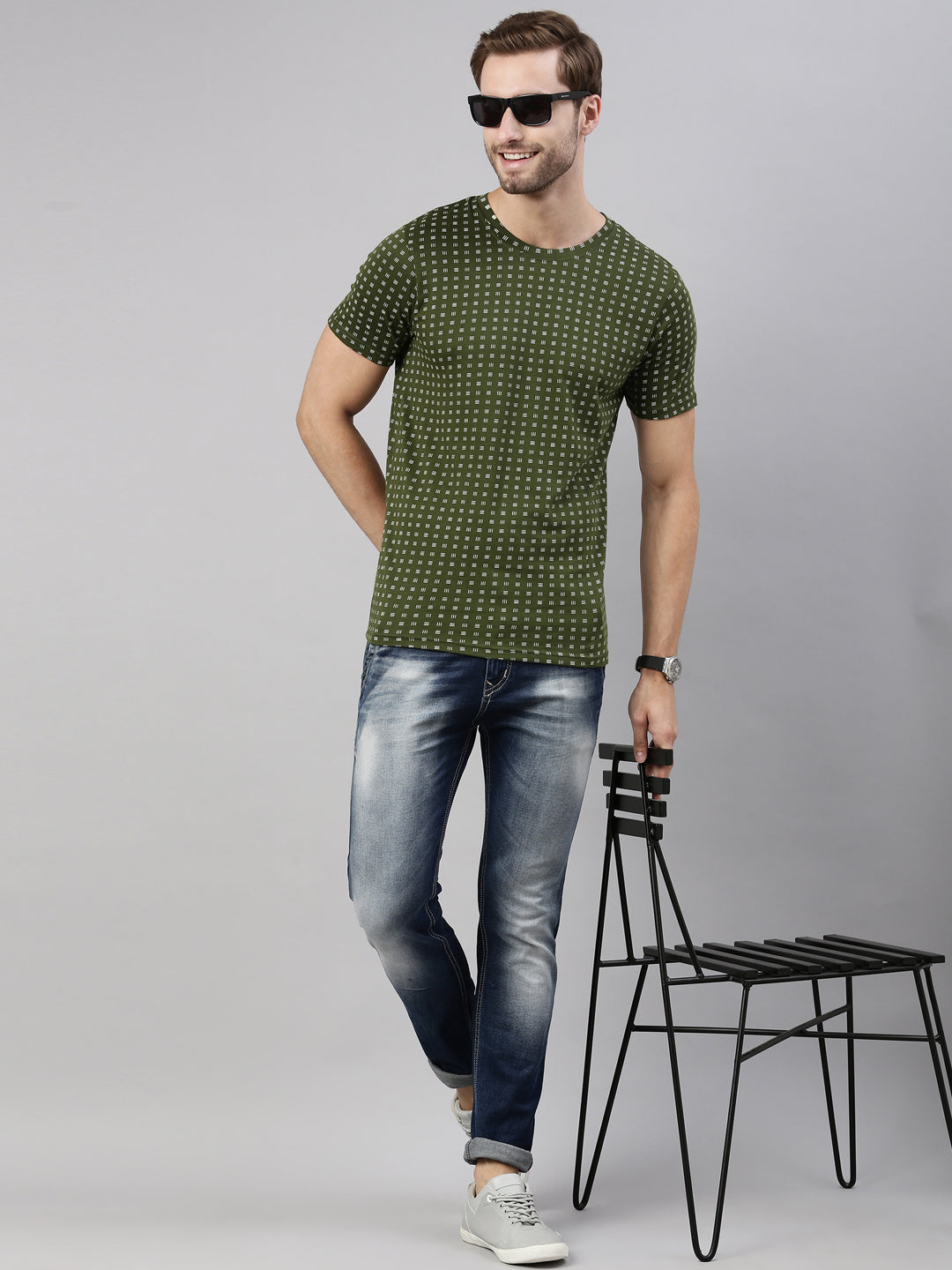 JOVEN MEN PRINTED T-SHIRT
