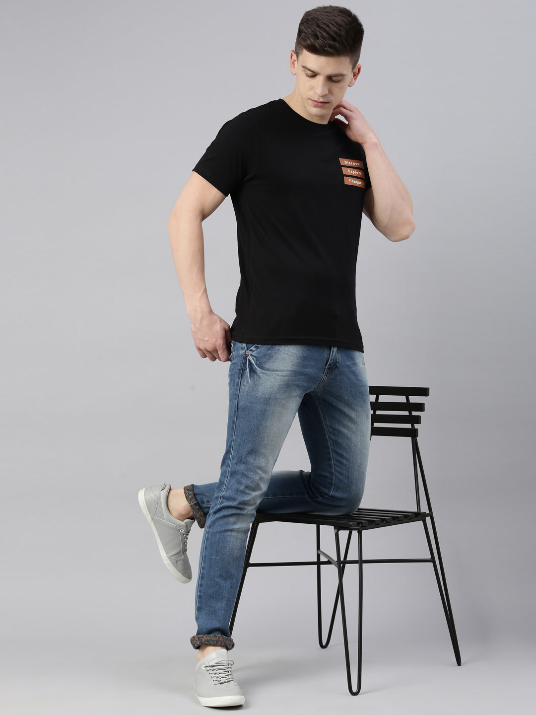 JOVEN MEN PRINTED T-SHIRT
