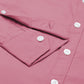 Men's Pink Solid Full Sleeve Slim Fit Casual Shirt