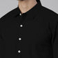 Men's Black Solid Full Sleeve Slim Fit Casual Shirt