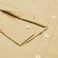 Men's Light Beige Solid Full Sleeve Slim Fit Casual Shirt