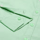 Men's Light Green Solid Full Sleeve Slim Fit Casual Shirt