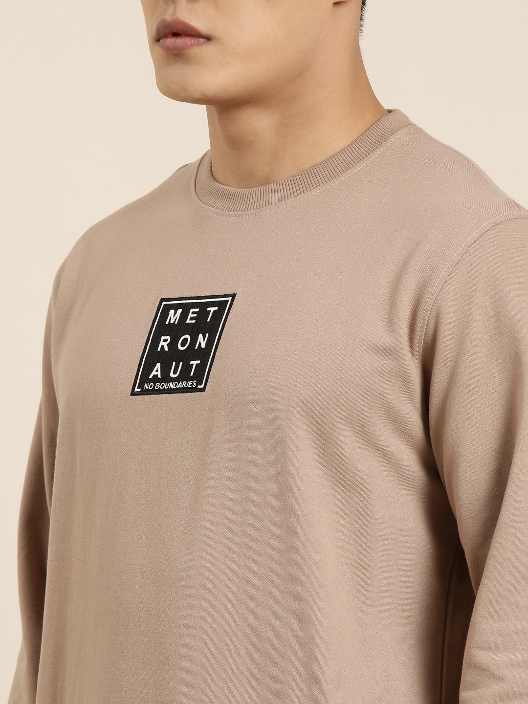 Men's Solid Round Neck Full Sleeve Sweatshirt