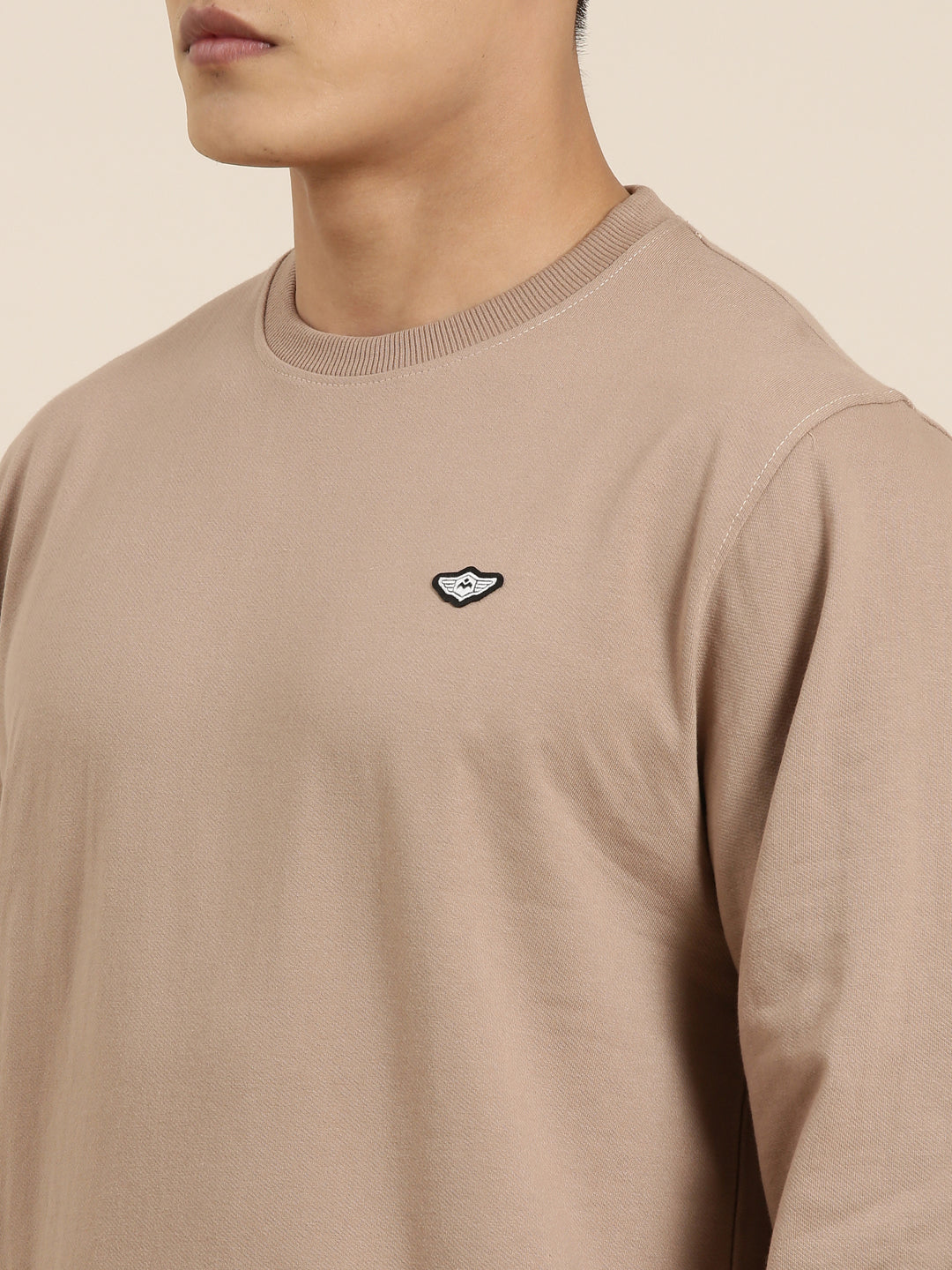 Men's Solid Round Neck Full Sleeve Sweatshirt