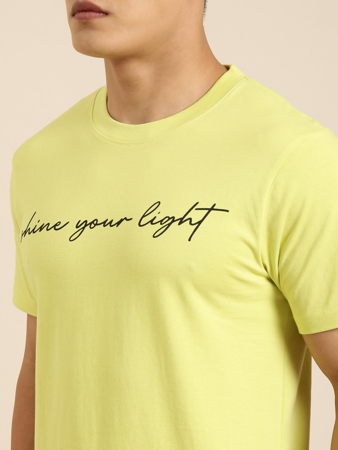 JOVEN Men Light Green Printed Co-Ords Set
