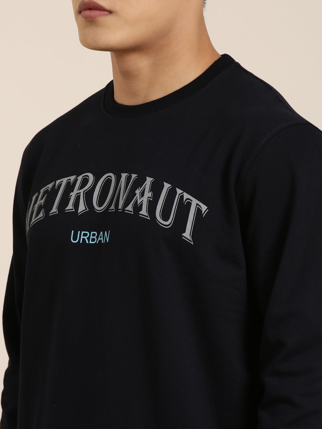 Men's Solid Round Neck Full Sleeve Sweatshirt