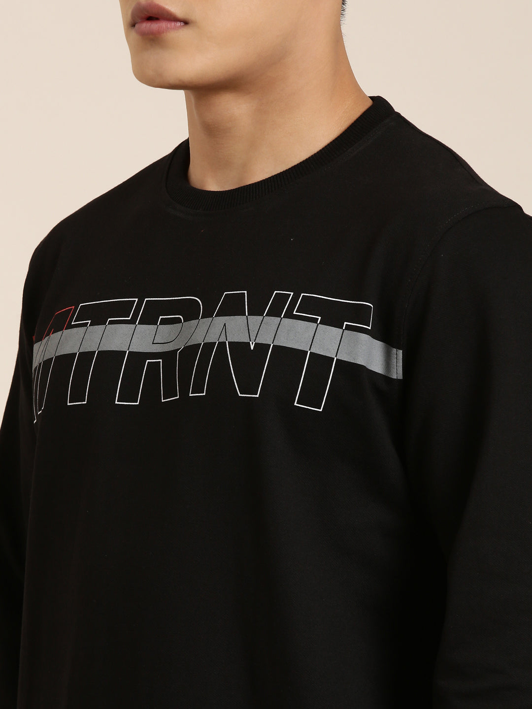 Men's Solid Round Neck Full Sleeve Sweatshirt