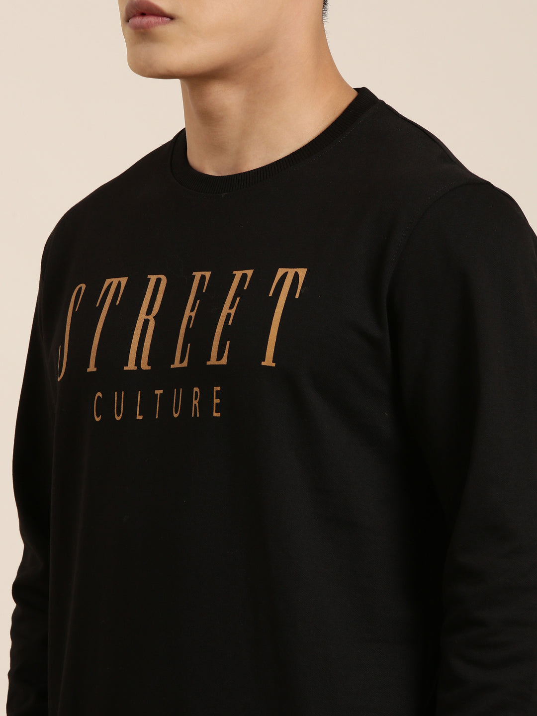 Men's Solid Round Neck Full Sleeve Sweatshirt