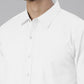 Men's White Solid Full Sleeve Slim Fit Casual Shirt