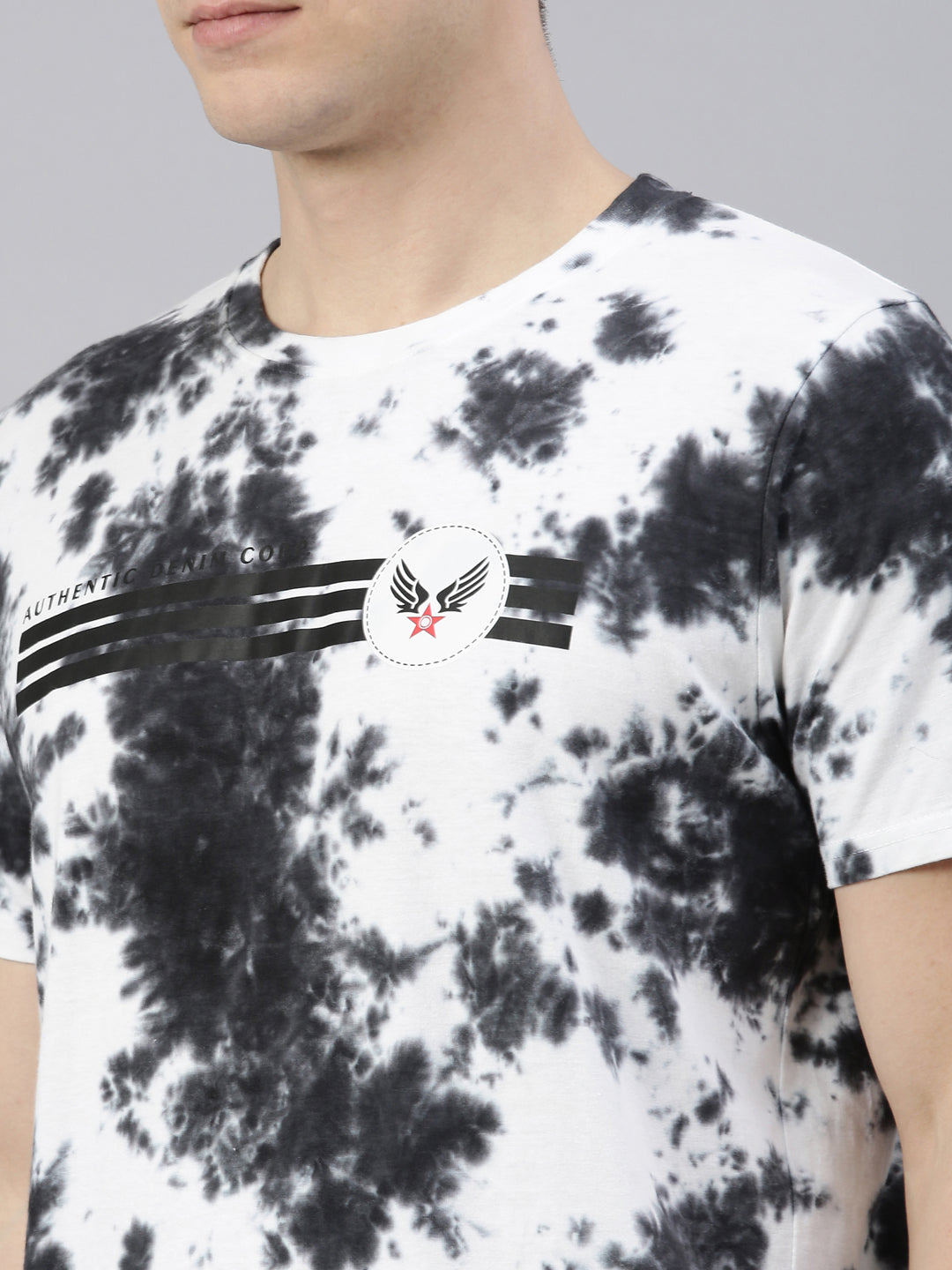 JOVEN MENS TIE-DYE CO-ORDINATED SET(T-SHIRT AND PANT)