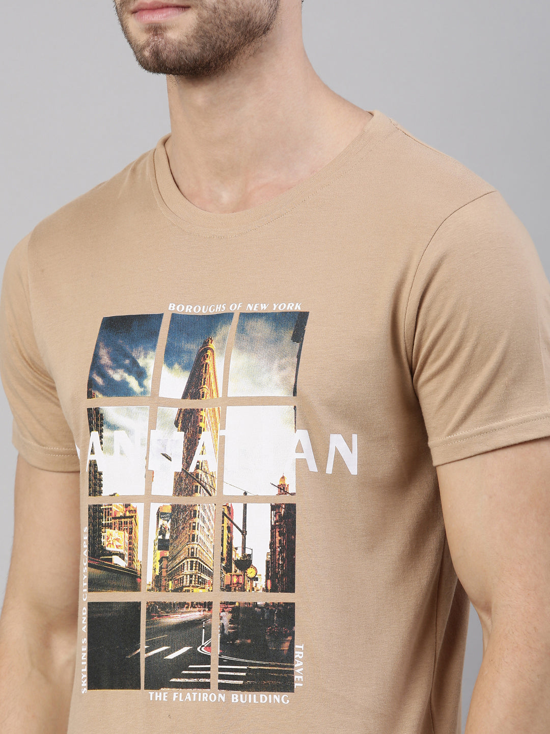 JOVEN MEN PRINTED T-SHIRT