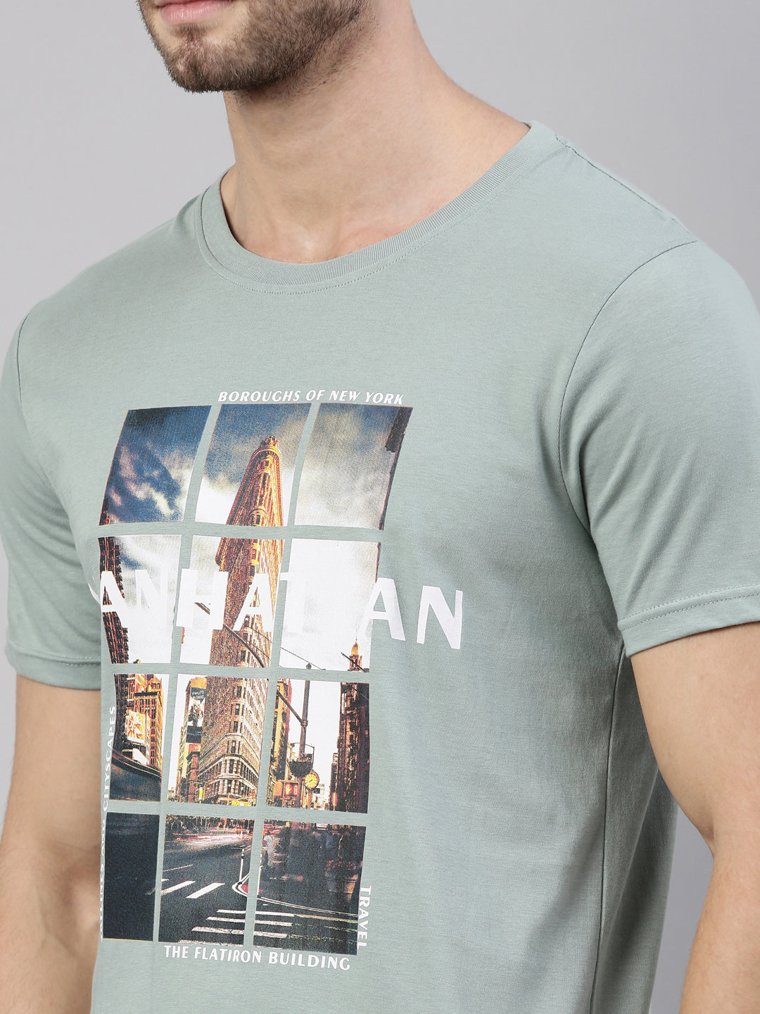 JOVEN MEN PRINTED T-SHIRT