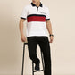 Men's Cut & Sew Colorblock Casual Polo Collar T-Shirt