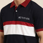 Men's Cut & Sew Colorblock Casual Polo Collar T-Shirt