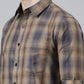JOVEN Men Checked Pure Cotton Full Sleeve Casual Shirt