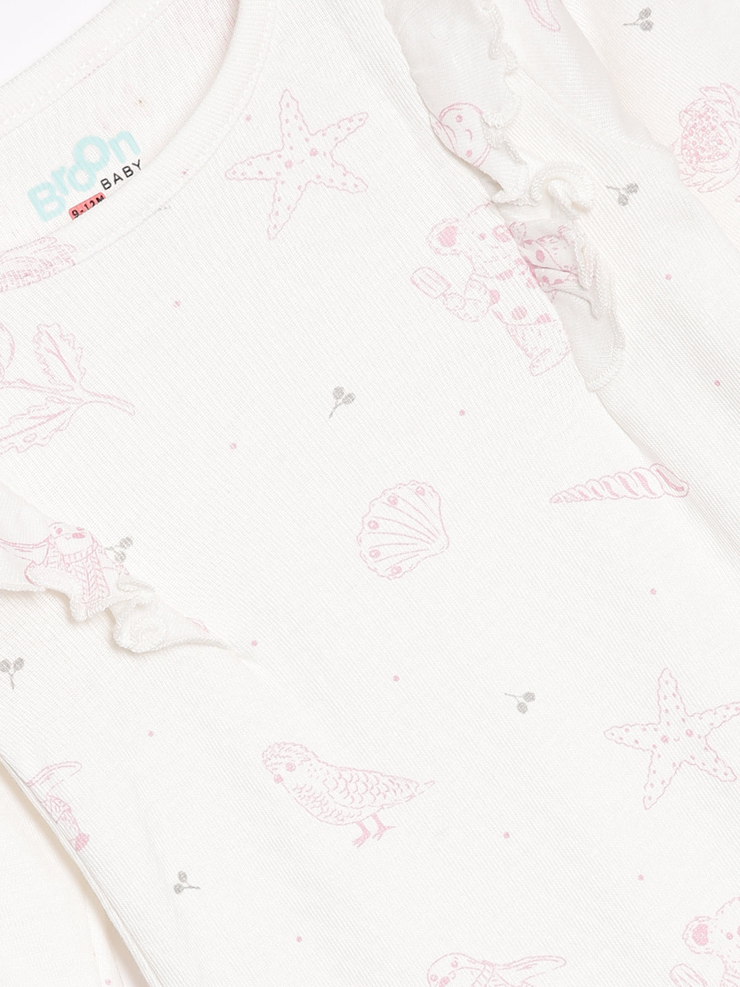 Broon Infant Baby Organic Cotton Full Sleeve Rompers