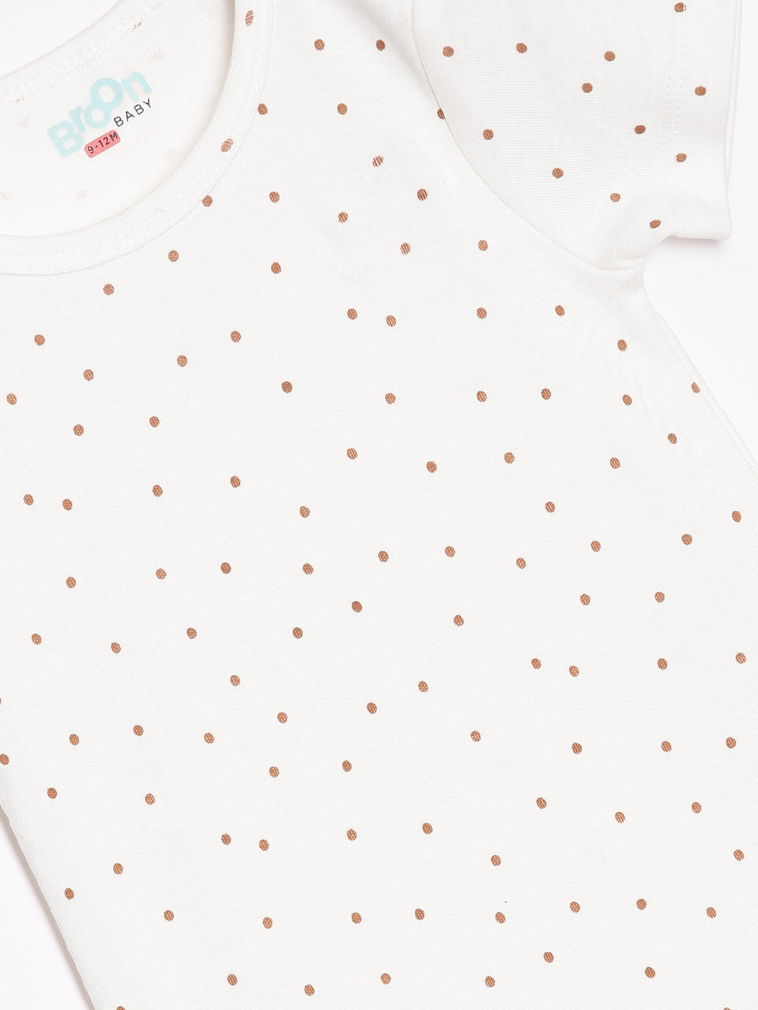 Broon Infant Baby Organic Cotton Short Sleeve Rompers