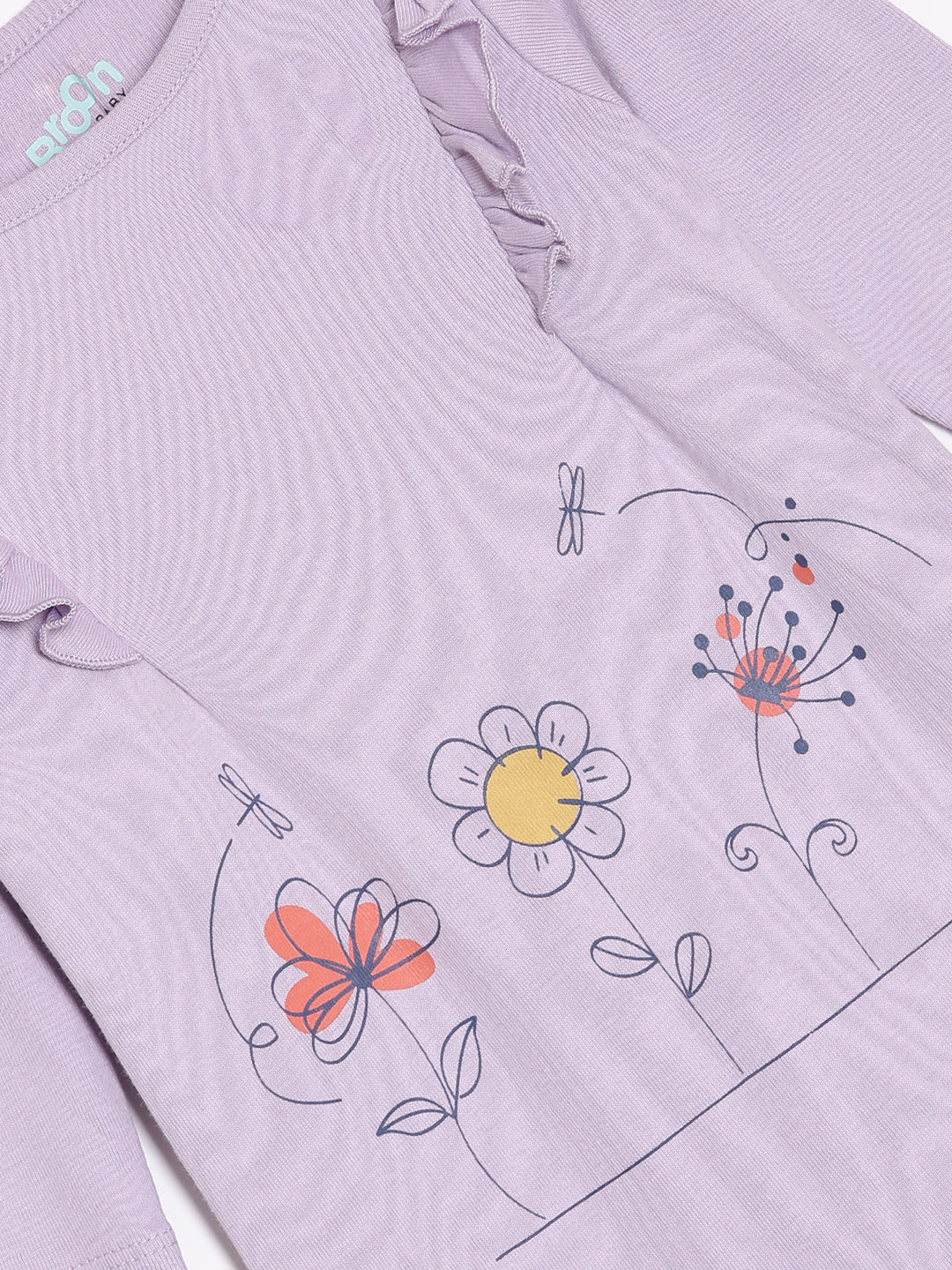 Broon Infant Baby Organic Cotton Full Sleeve Rompers