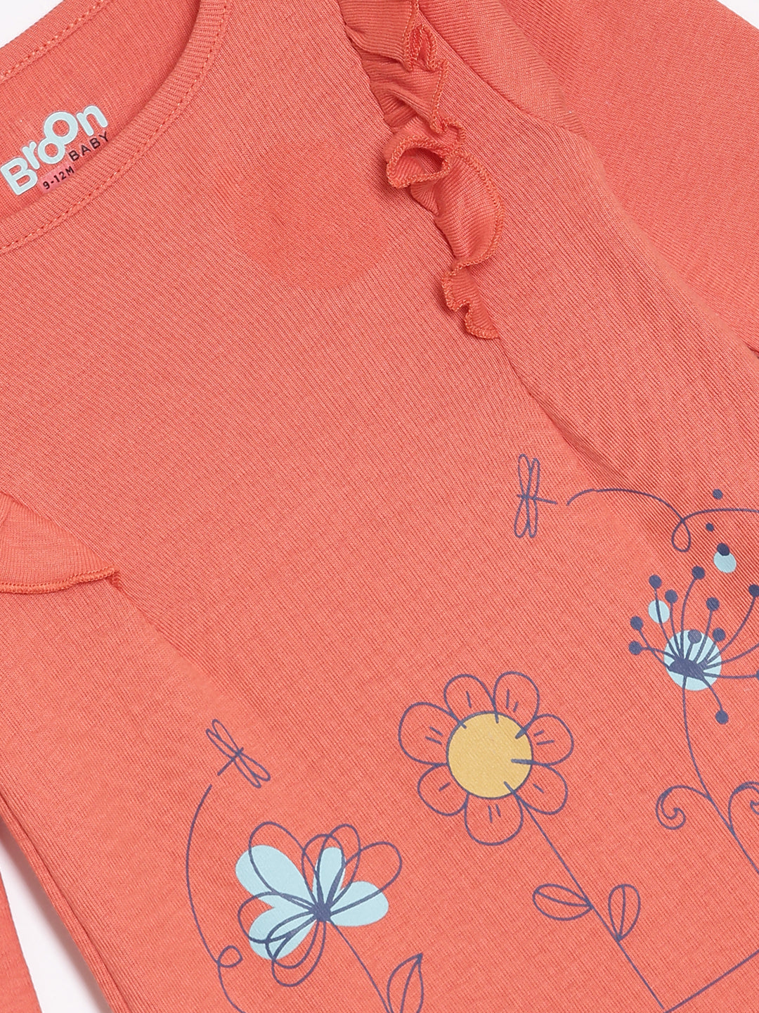 Broon Infant Baby Organic Cotton Full Sleeve Rompers