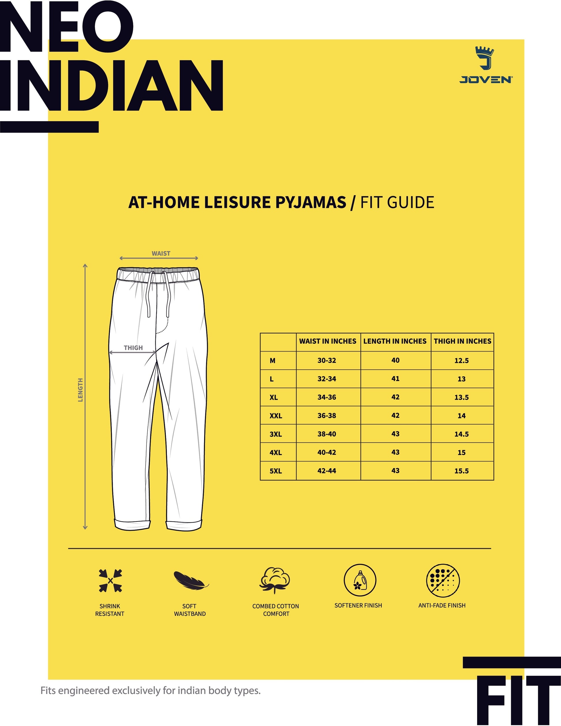 JOVEN MENS PRINTED LOUNGE PANTS